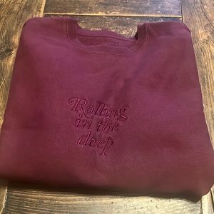 Adele Rolling in the deep sweatshirt